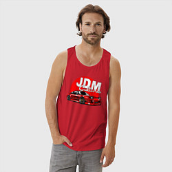 Майка мужская хлопок JDM Culture, цвет: красный — фото 2