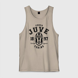 Майка мужская хлопок Forza Juve 1897: Torino, цвет: миндальный