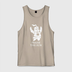 Майка мужская хлопок Praise the Sun, цвет: миндальный