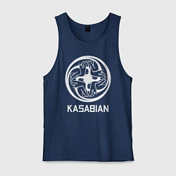 Майка мужская хлопок Kasabian: Symbol, цвет: тёмно-синий
