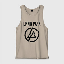 Майка мужская хлопок Linkin Park, цвет: миндальный