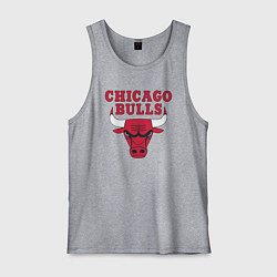 Майка мужская хлопок CHICAGO BULLS, цвет: меланж