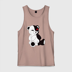 Майка мужская хлопок Monokuma, цвет: пыльно-розовый