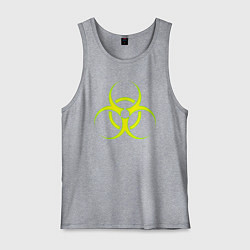 Майка мужская хлопок BIOHAZARD, цвет: меланж