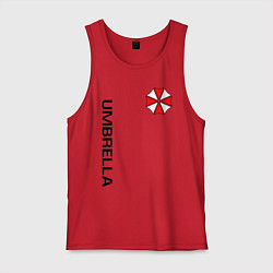 Майка мужская хлопок UMBRELLA CORP, цвет: красный