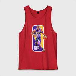 Майка мужская хлопок NBA Kobe Bryant, цвет: красный