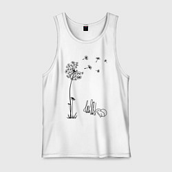 Мужская майка Одуванчик с автографом