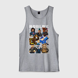 Майка мужская хлопок ROBLOX, цвет: меланж