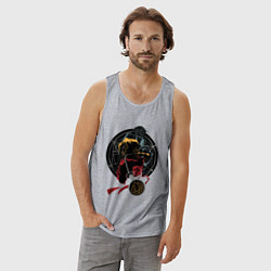 Майка мужская хлопок Стальной алхимик, цвет: меланж — фото 2