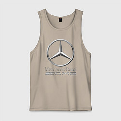 Майка мужская хлопок MERCEDES-BENZ AMG, цвет: миндальный
