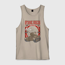 Майка мужская хлопок Т-34, цвет: миндальный