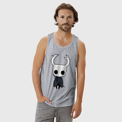 Майка мужская хлопок Рыцарь Hollow Knight, цвет: меланж — фото 2