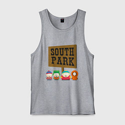 Майка мужская хлопок South Park, цвет: меланж