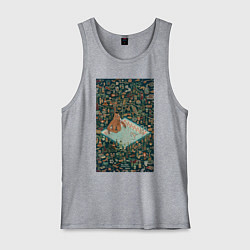 Майка мужская хлопок BoJack Horseman, цвет: меланж