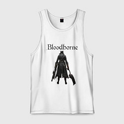 Майка мужская хлопок Bloodborne, цвет: белый