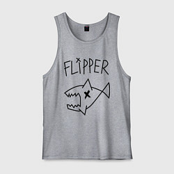 Майка мужская хлопок Nirvana Flipper, цвет: меланж