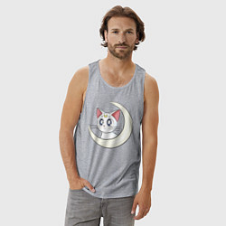 Майка мужская хлопок Artemis, цвет: меланж — фото 2