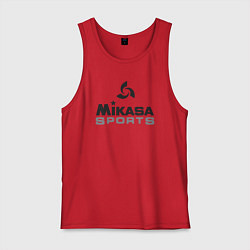 Майка мужская хлопок MIKASA SPORTS, цвет: красный