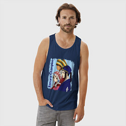 Майка мужская хлопок Samurai Champloo Главные герои Z, цвет: тёмно-синий — фото 2