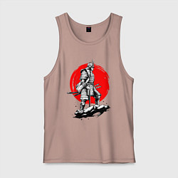 Майка мужская хлопок САМУРАЙ, цвет: пыльно-розовый