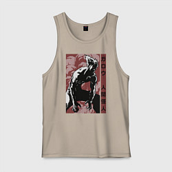 Майка мужская хлопок Garou, цвет: миндальный