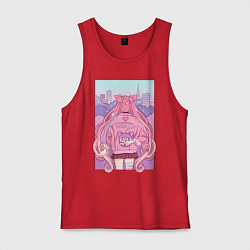 Майка мужская хлопок Sailor Moon Wicked Lady, цвет: красный