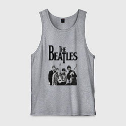 Майка мужская хлопок The Beatles, цвет: меланж