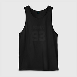 Майка мужская хлопок BTS - Suga 93, цвет: черный