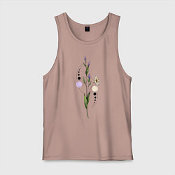 Майка мужская хлопок Flo, цвет: пыльно-розовый