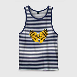 Майка мужская хлопок Wu-Tang Forever, цвет: синяя тельняшка