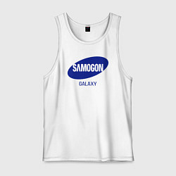 Майка мужская хлопок Samogon galaxy, цвет: белый