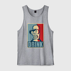 Майка мужская хлопок Bender, цвет: меланж