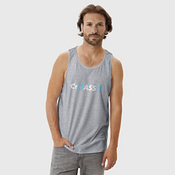 Майка мужская хлопок СтASS, цвет: меланж — фото 2