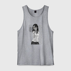 Майка мужская хлопок Хаясэ Нагаторо, цвет: меланж