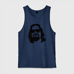 Майка мужская хлопок Большой Лебовски Big Lebowski, цвет: тёмно-синий