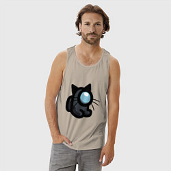 Майка мужская хлопок Among Us, цвет: миндальный — фото 2