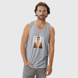 Майка мужская хлопок Maneskin, цвет: меланж — фото 2