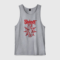Майка мужская хлопок Slipknot Slip Goats Art, цвет: меланж