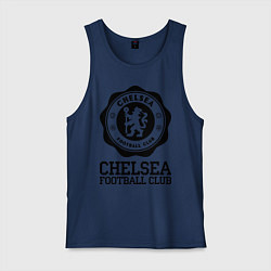 Майка мужская хлопок Chelsea FC: Emblem, цвет: тёмно-синий