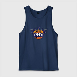 Майка мужская хлопок Phoenix Suns, цвет: тёмно-синий