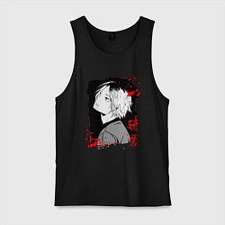 Майка мужская хлопок КЕНМА КОЗУМЕ KOZUME KENMA, цвет: черный