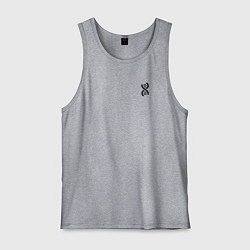 Майка мужская хлопок Биология ДНК, цвет: меланж