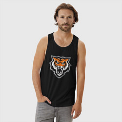 Майка мужская хлопок Tigers Team, цвет: черный — фото 2