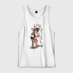 Майка мужская хлопок The New Year is coming!, цвет: белый