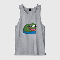 Майка мужская хлопок Pepe happy Пепе хеппи, цвет: меланж