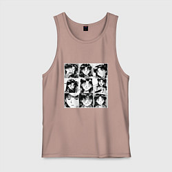 Майка мужская хлопок Такая разная Мисато Сан Евангелион, цвет: пыльно-розовый