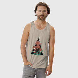 Майка мужская хлопок Genshin Impact KazuhaКадзуха, цвет: миндальный — фото 2