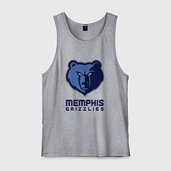 Майка мужская хлопок Мемфис Гриззлис, Memphis Grizzlies, цвет: меланж