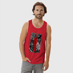 Майка мужская хлопок BERSERK SWORD БЕРСЕРК МЕЧ, цвет: красный — фото 2