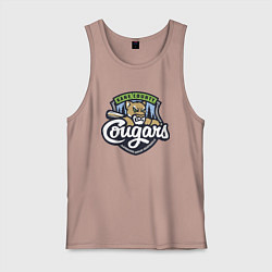 Майка мужская хлопок Kane County Cougars - baseball team, цвет: пыльно-розовый